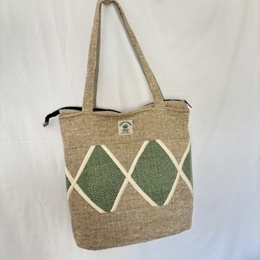 Himalayan hemp tote bag Nepal  |  100% HEMP